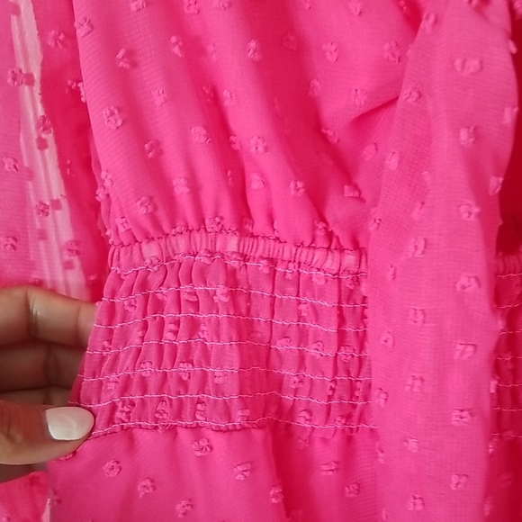 Chic Long Sleeve Pink Dress - Picture 10 of 10